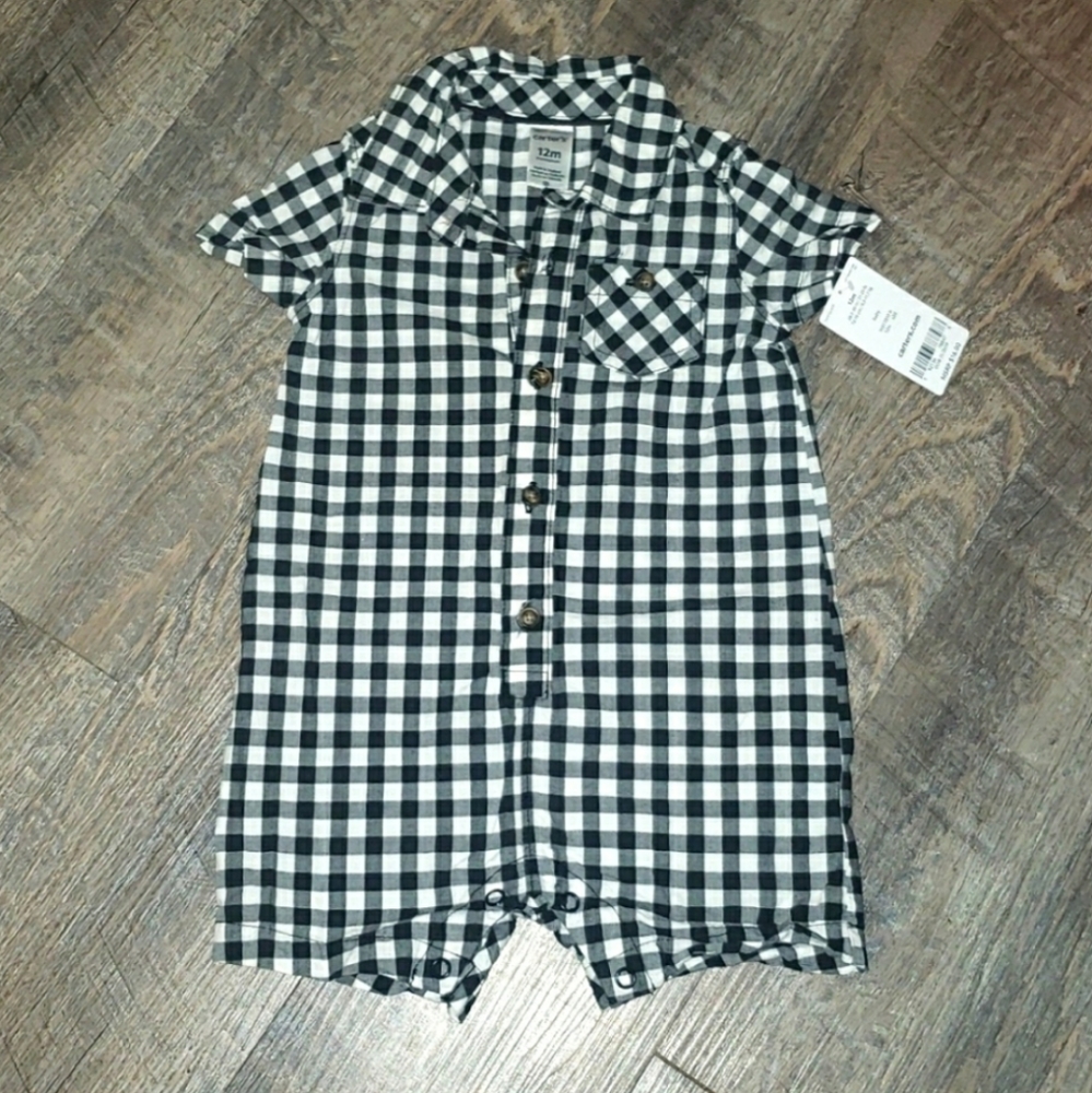 Plaid romper